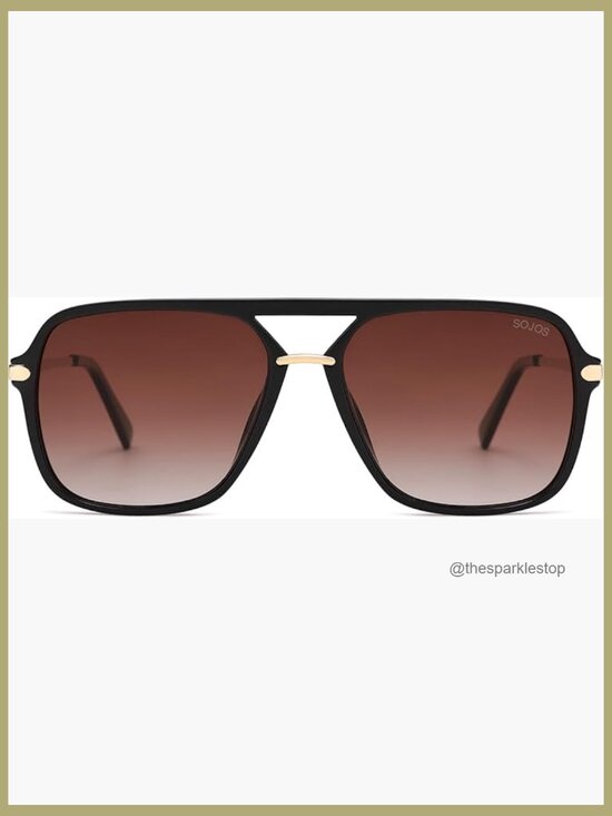 Square Retro Polarized Sunglasses with UV400 Protection main image 4
